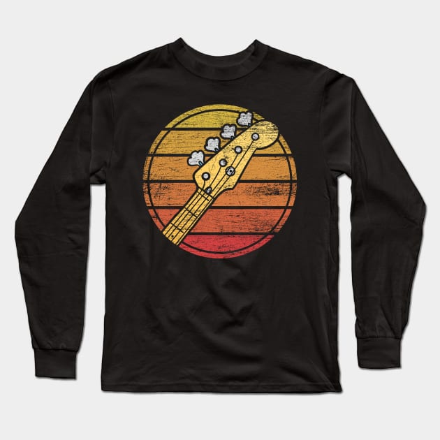 Retro Bass Guitar Grunge Long Sleeve T-Shirt by ShirtsShirtsndmoreShirts